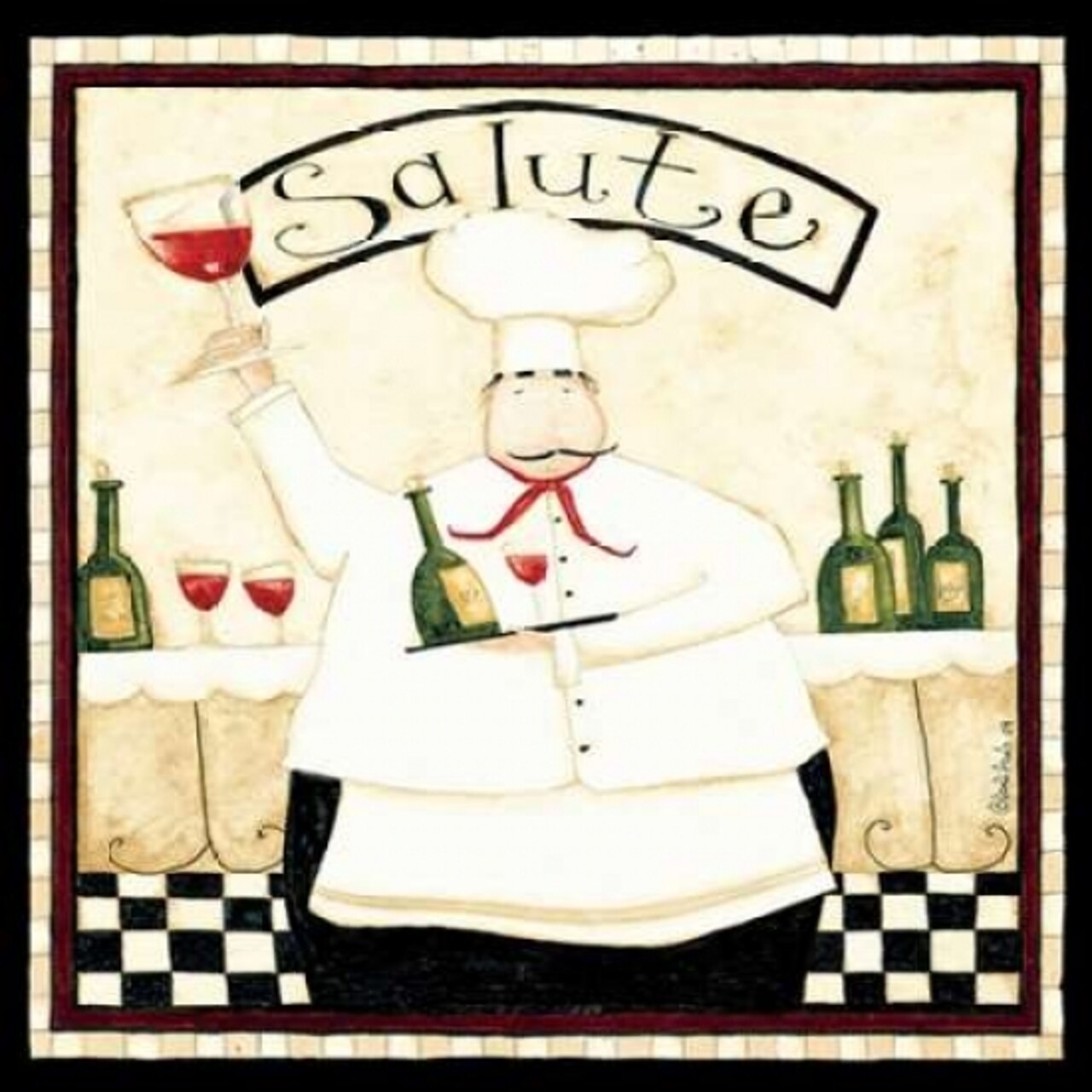 Wine Salute Poster Print by Dan DiPaolo - Item # VARPDXDDP5SQ012A